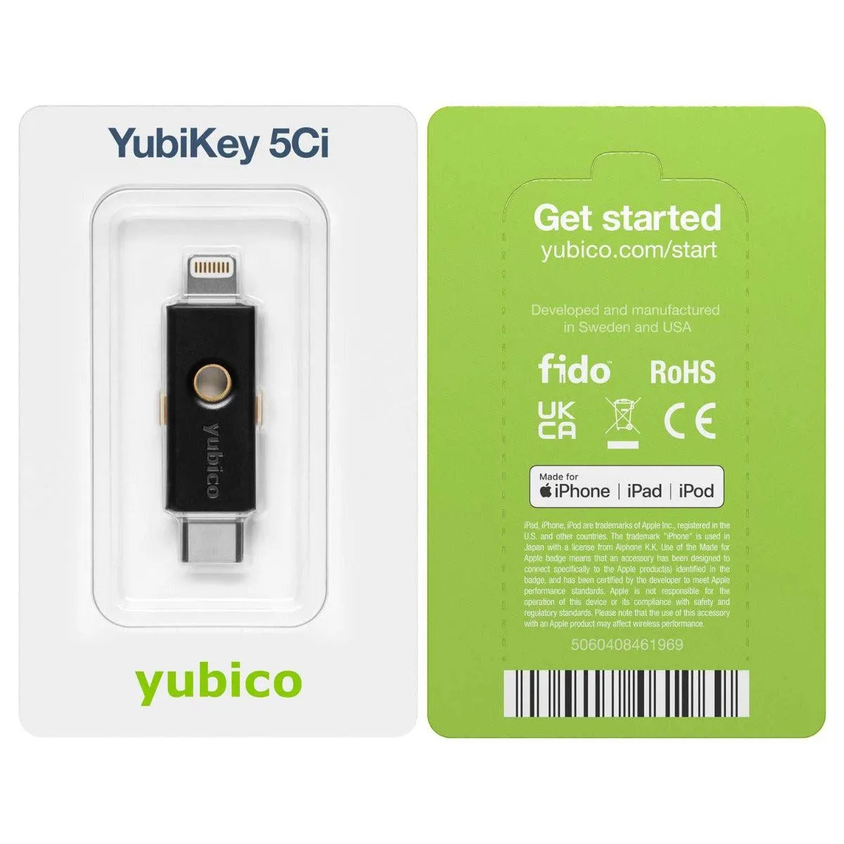 5Ci Two Factor Auth Sec,Key Blister Pack
