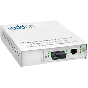 Addon 10/100Base-Tx(Rj-45) To 100Base-Bxu(Sc) Bidi Smf 1310Nmtx/1550Nmrx 20Km Managed Media Converter