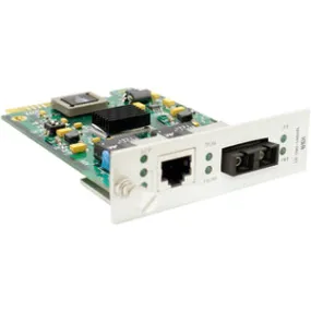 Addon 10/100Base-Tx(Rj-45) To 100Base-Lx(Sc) Smf 1310Nm 20Km Media Converter Card For Our Rack Or Standalone Systems