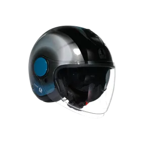 AGV Eteres Levanto Black / Silver / Blue