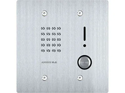 Aiphone NI-JA 2-Gang Door Station, Stainless Steel