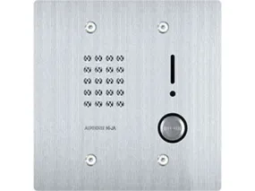 Aiphone NI-JA 2-Gang Door Station, Stainless Steel