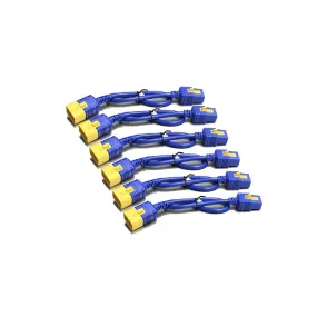 APC Power cord kit (6 EA) | Locking | C19 to C20 | 1.2m | Blue (AP8714SX592)