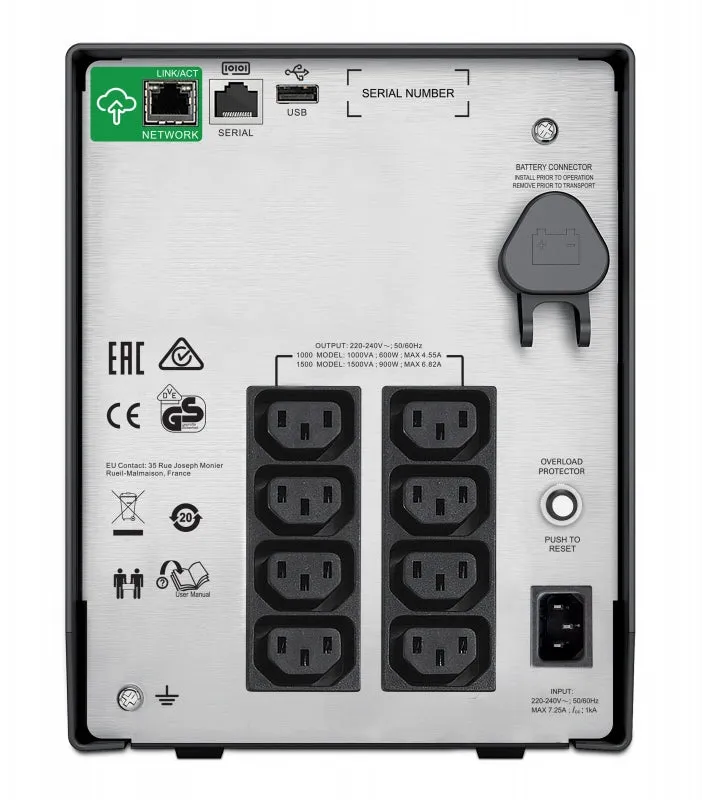 APC Smart-UPS C 1500VA LCD Tower Only 230V SMC1500IC
