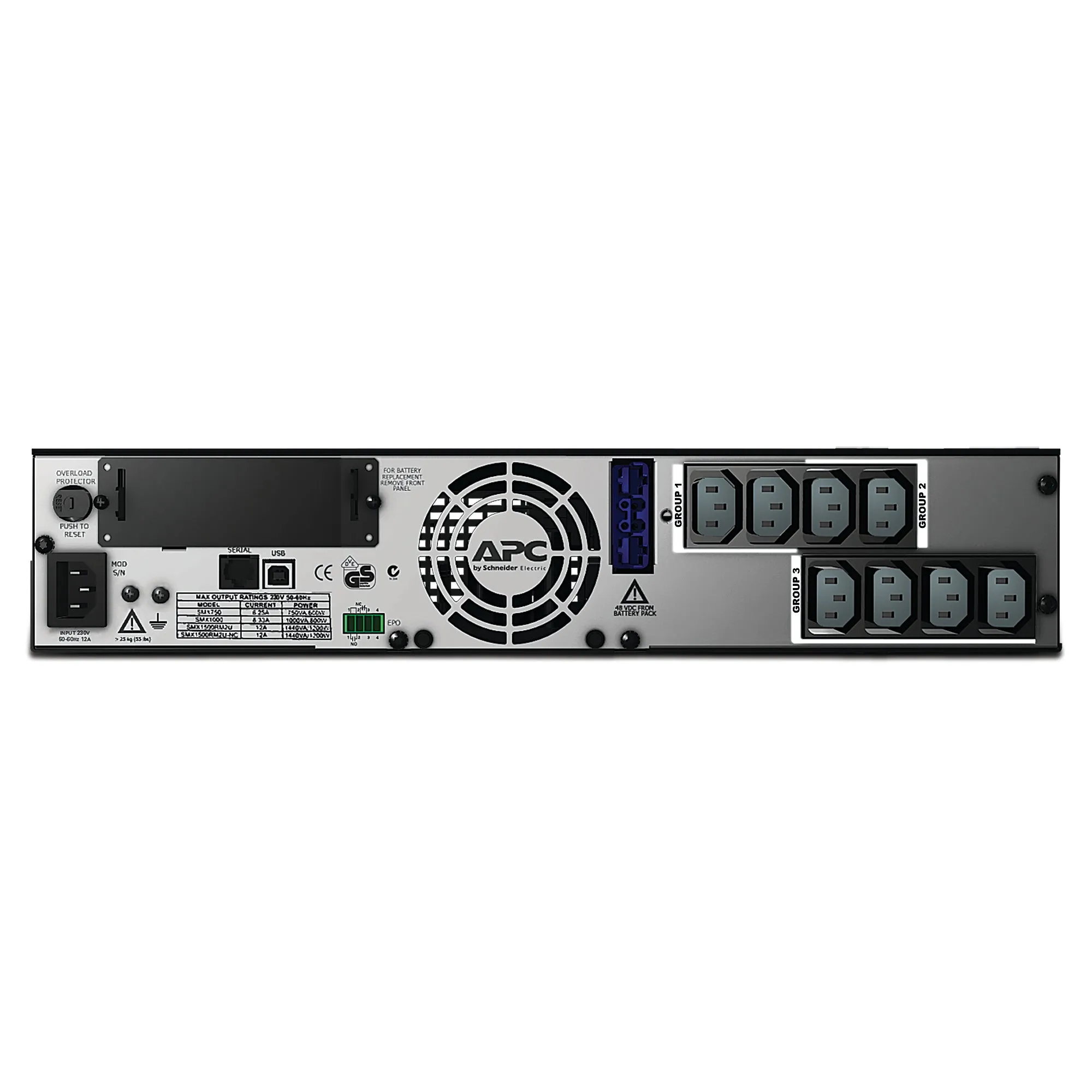 APC Smart-UPS X 1500VA R/T LCD 230V (Extended Run) SMX1500RMI2U