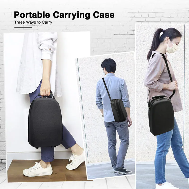 Black Carrying Case Compatible with PlayStation VR2, Mytrix Portable Hard Shell Travel Case Storage for PS VR2