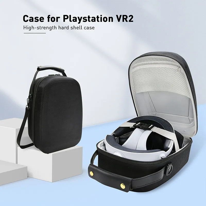 Black Carrying Case Compatible with PlayStation VR2, Mytrix Portable Hard Shell Travel Case Storage for PS VR2