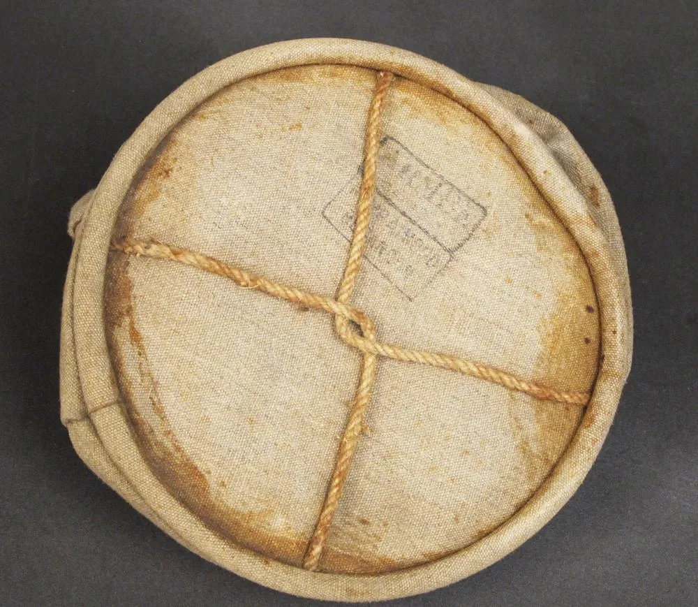 British VR Marked Original Military Issue Flax Cloth Utility Pail