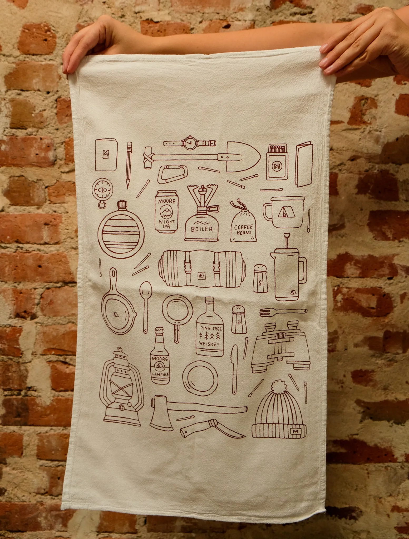 Camp Gear Tea Towel