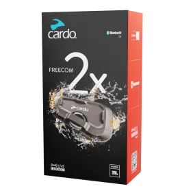 Cardo Freecom 2X Bluetooth Intercom System Sound By JBL