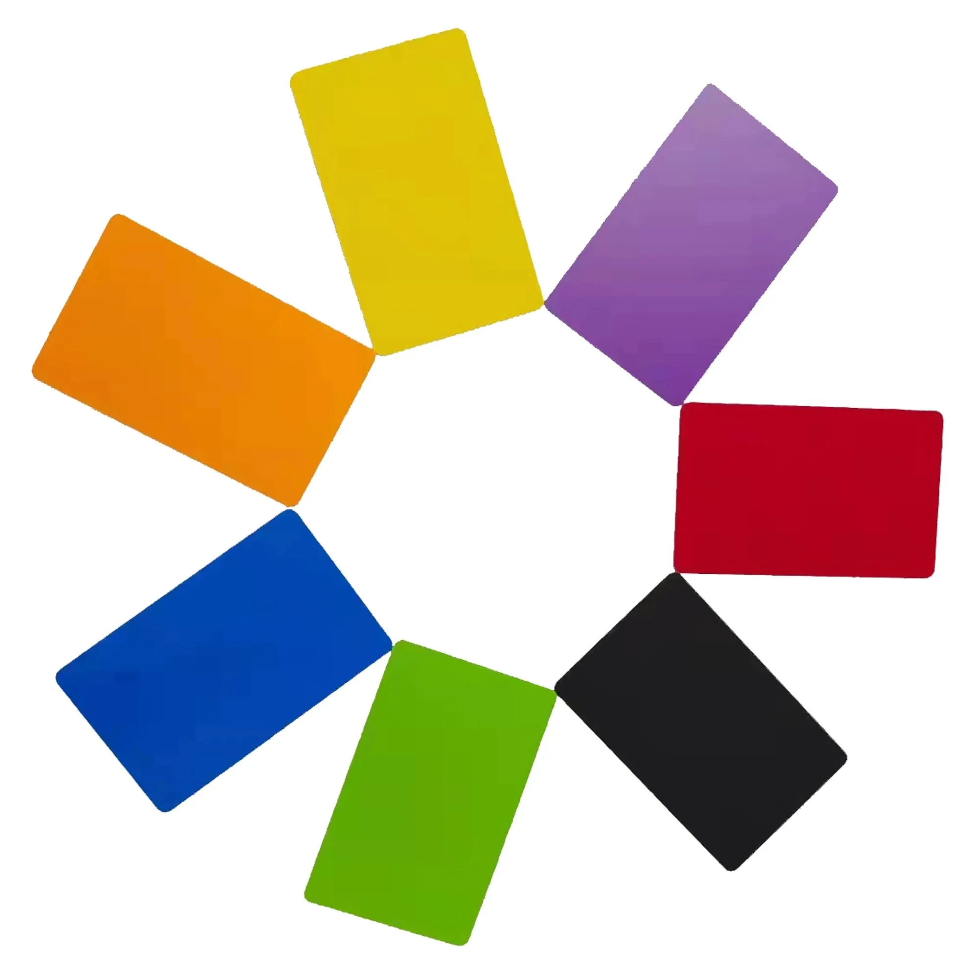 Colored Blank Plastic PVC Card