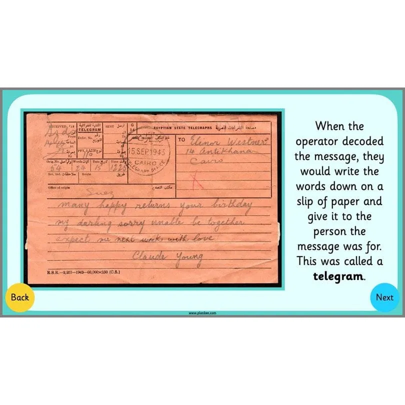 Communication Then and Now