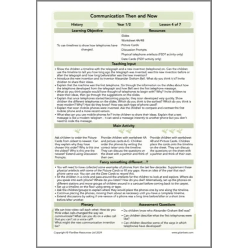 Communication Then and Now