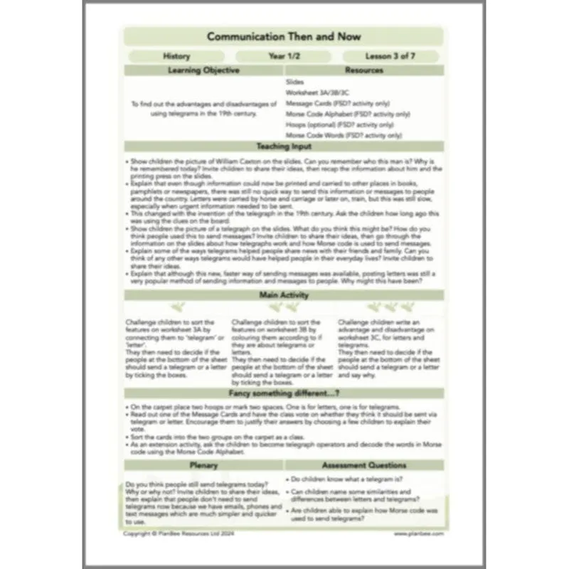Communication Then and Now