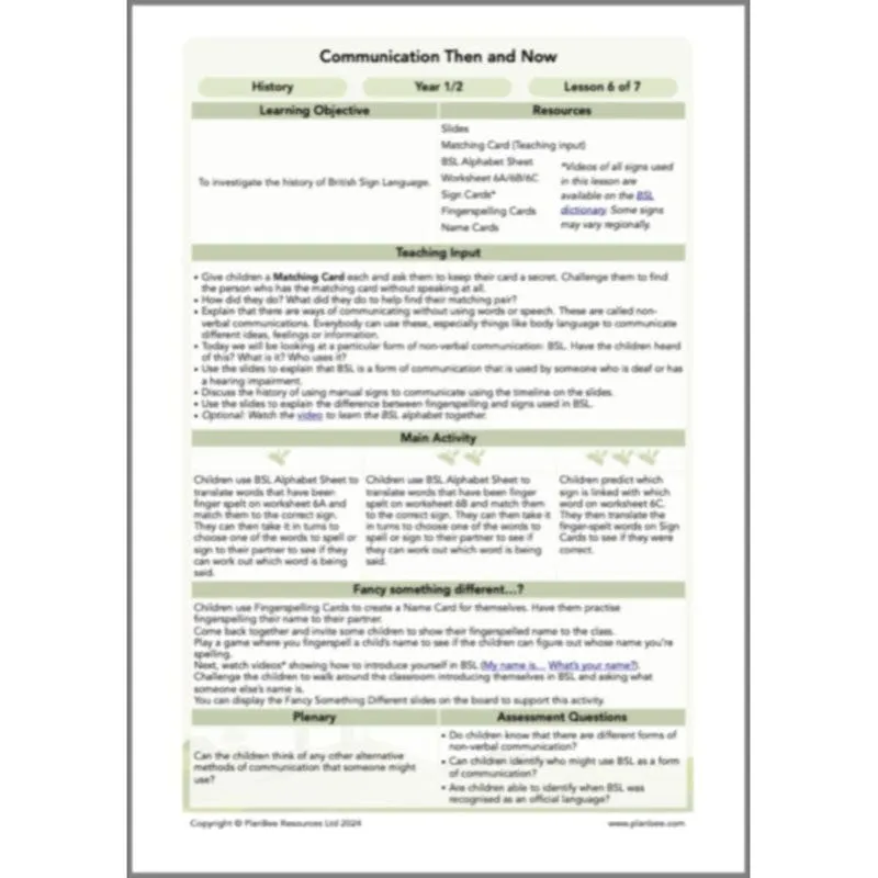 Communication Then and Now