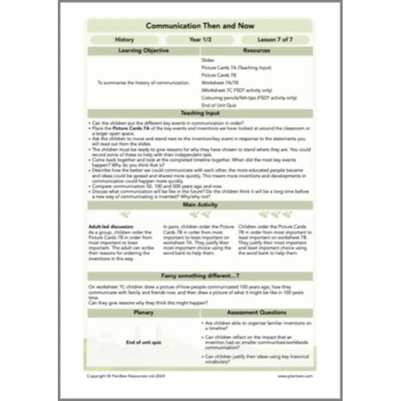 Communication Then and Now