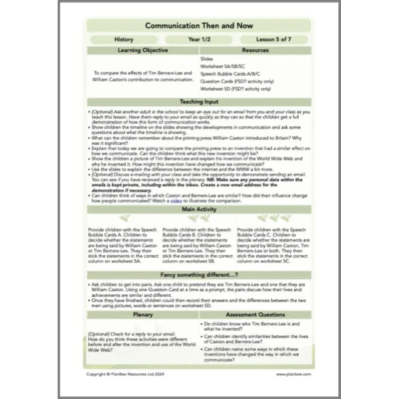 Communication Then and Now