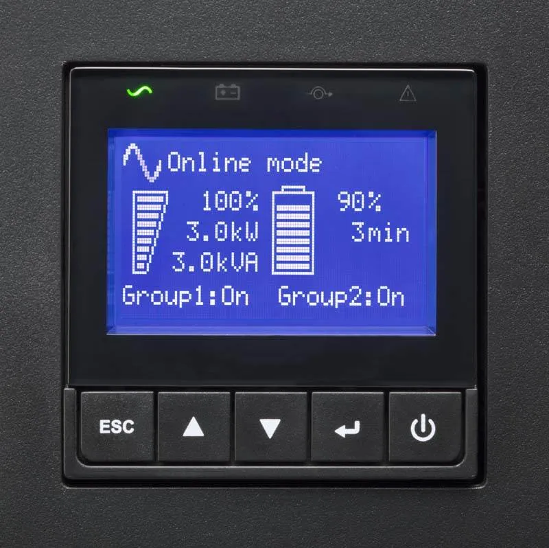 Eaton 9PX 2000VA Rack/Tower Online Double Conversion, 10Amp Input, 230V (Rail Kit Included) 9PX2000IRTAU
