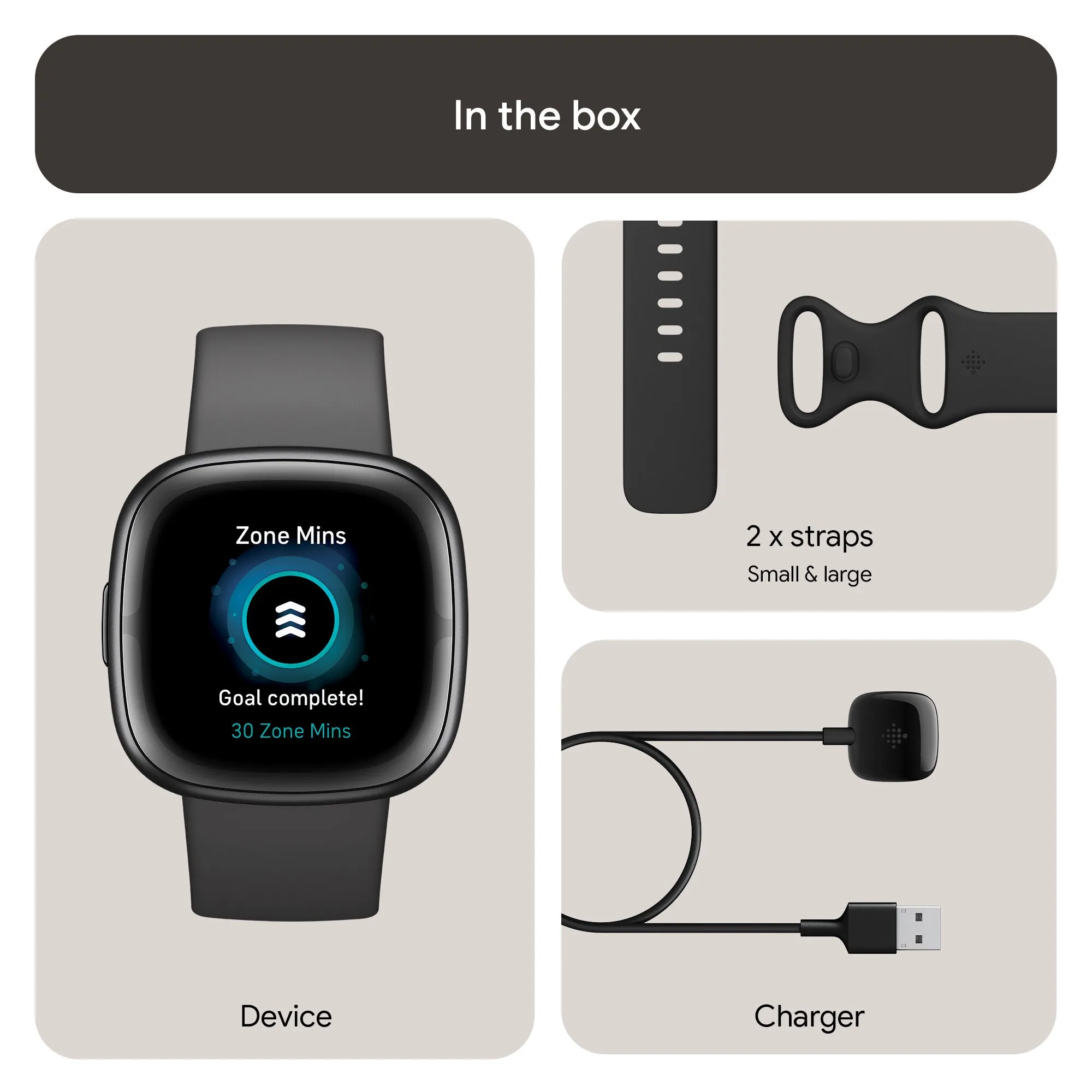 Fitbit Sense 2 Smart Watch - Shadow Grey/Graphite
