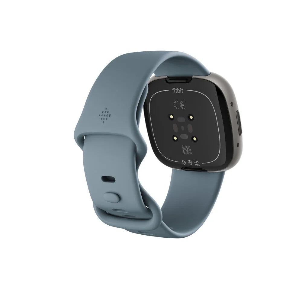 Fitbit Versa 4 Smart Watch - Waterfall Blue/Platinum