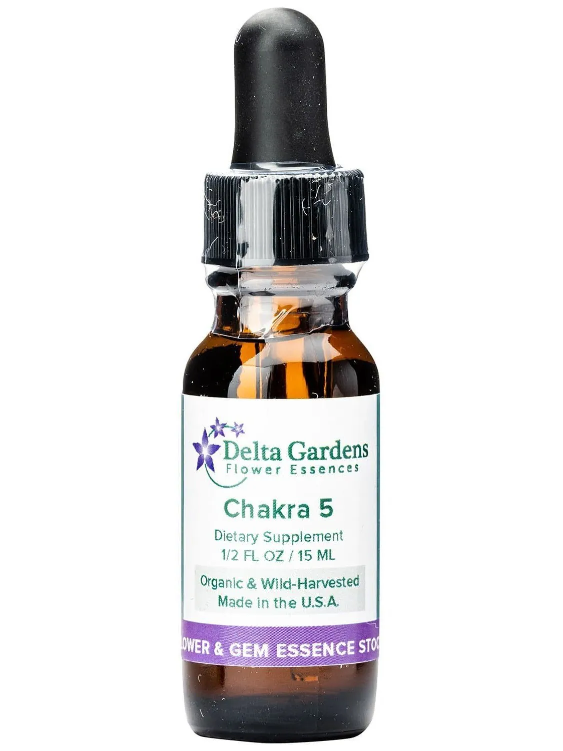Flower & Gem Essence - Throat- Chakra 5