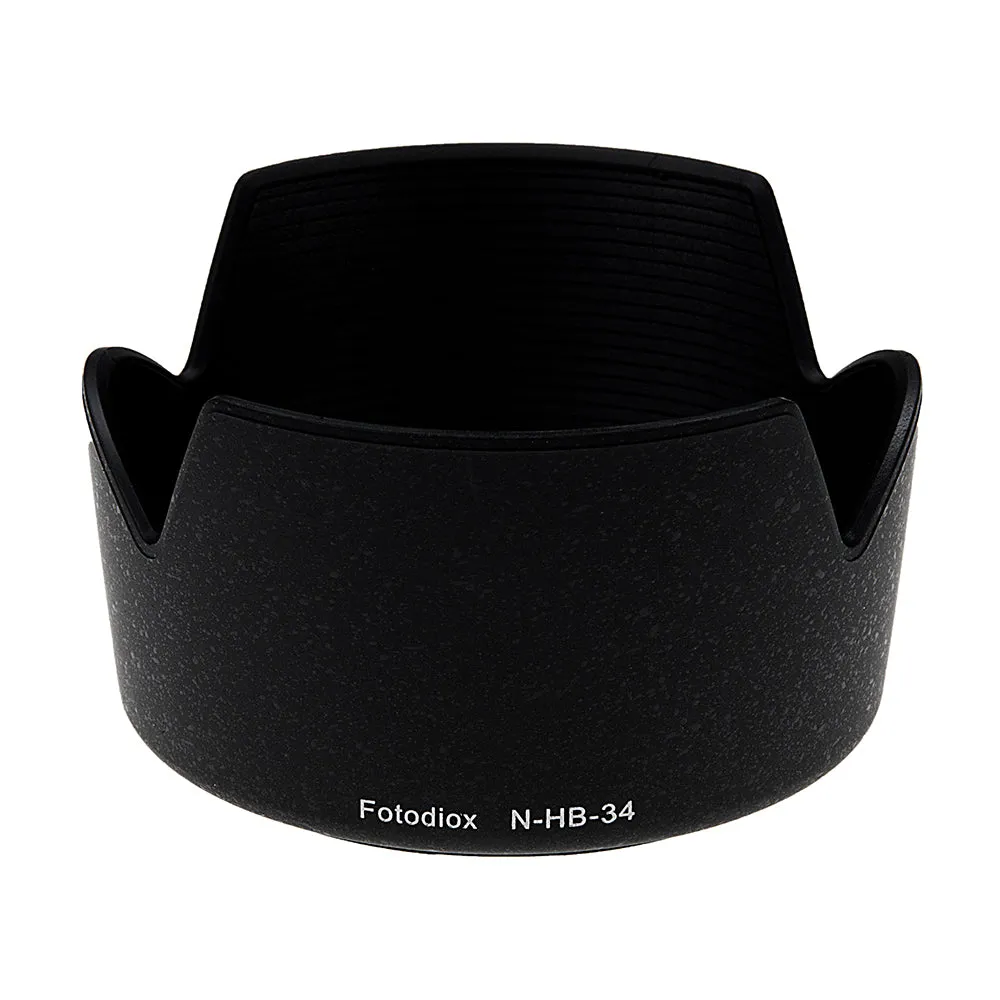 Fotodiox Lens Hood Replacement for HB-34 Compatible with Nikon AF-S DX VR Zoom-Nikkor 55-200mm f/4-5.6G IF-ED (3.6x) Lens