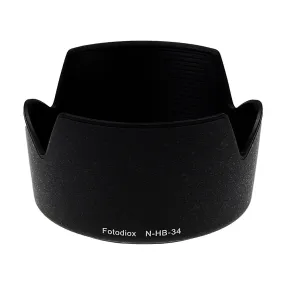 Fotodiox Lens Hood Replacement for HB-34 Compatible with Nikon AF-S DX VR Zoom-Nikkor 55-200mm f/4-5.6G IF-ED (3.6x) Lens