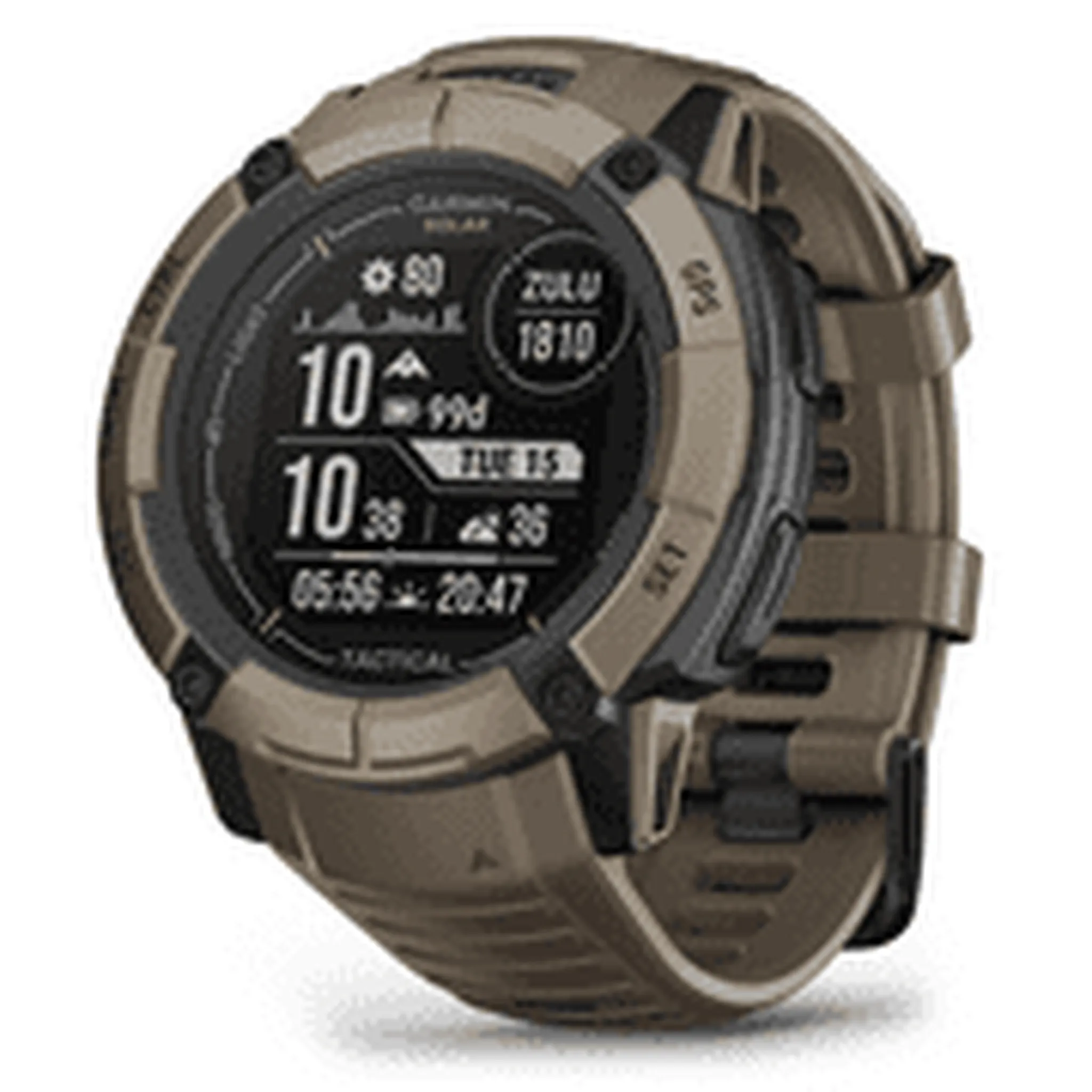 Garmin Instinct 2X Solar - Tactical Edition, Rugged GPS Smartwatch, (Coyote Tan0