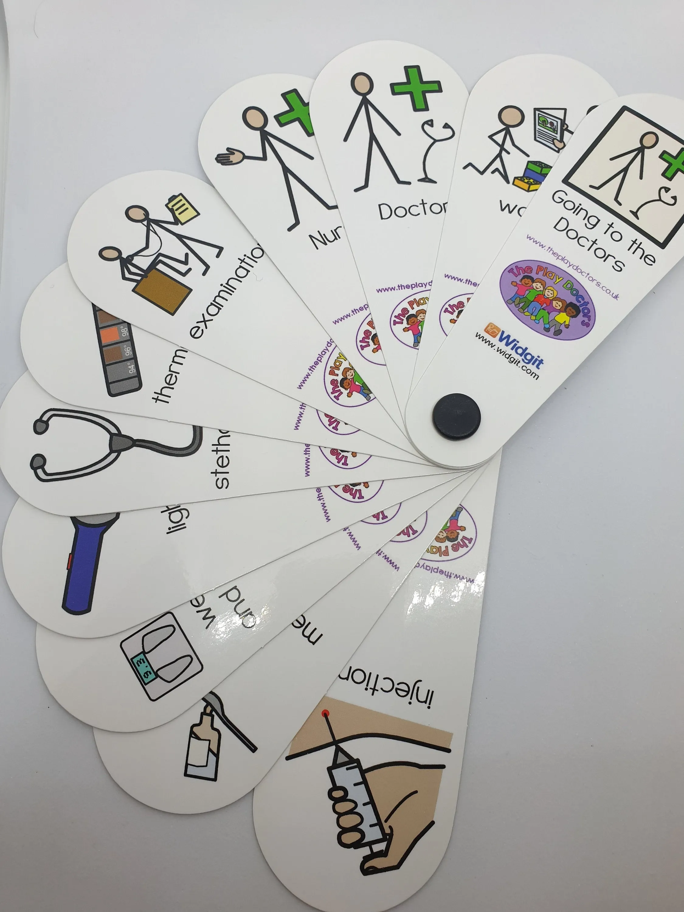 Going to the Doctor Symbol Fan-Clear visual symbols to illustrate what is happening during a visit to the Doctor