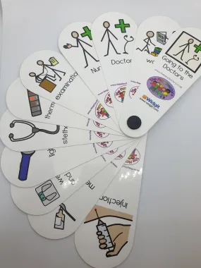 Going to the Doctor Symbol Fan-Clear visual symbols to illustrate what is happening during a visit to the Doctor
