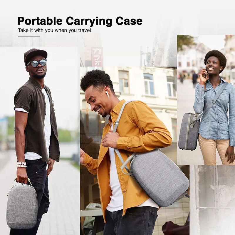 Grey Carrying Case Compatible with PlayStation VR2, Mytrix Portable Hard Shell Travel Case Storage for PS VR2