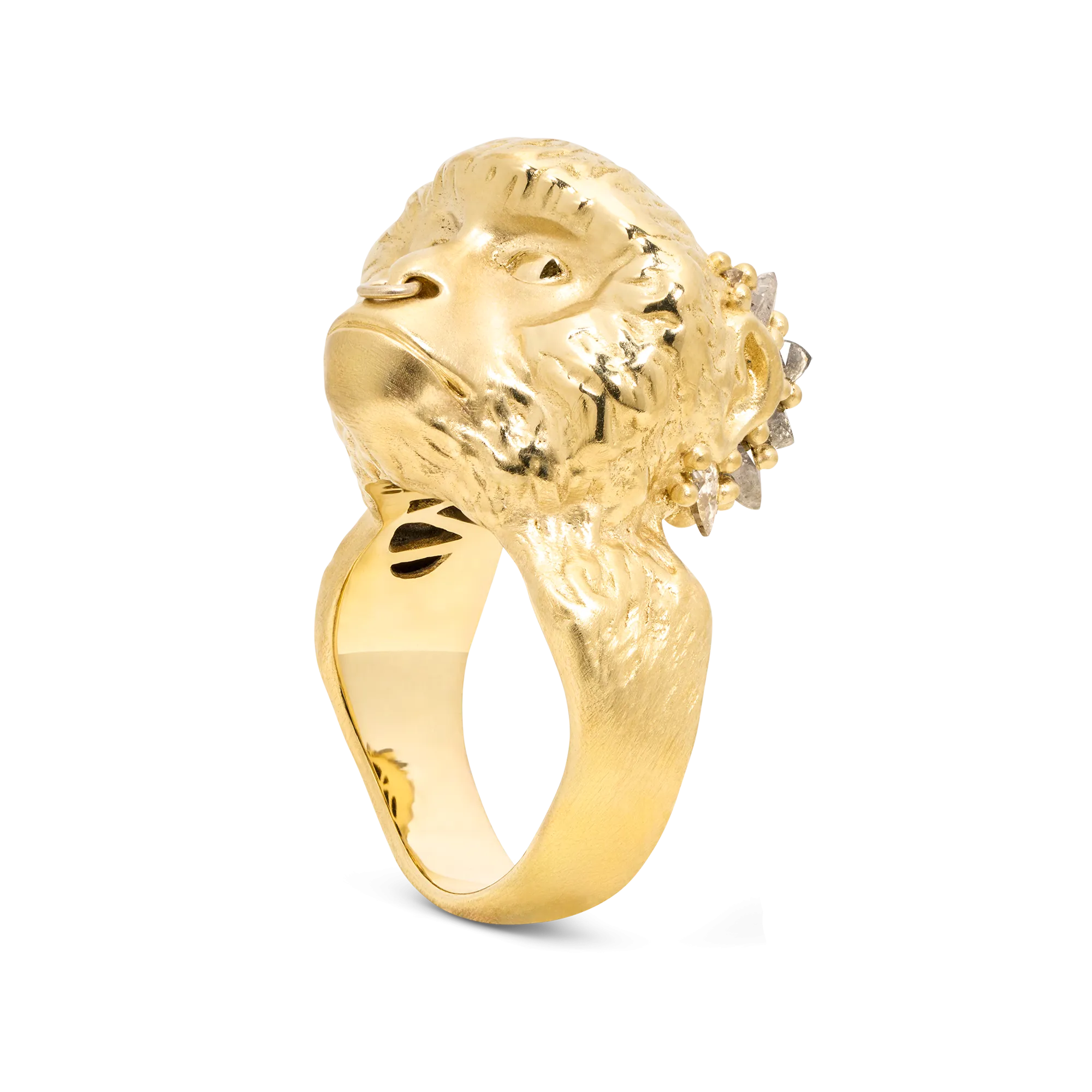 Grey Diamond Zeta Monkey Ring - Size 5 - 11756
