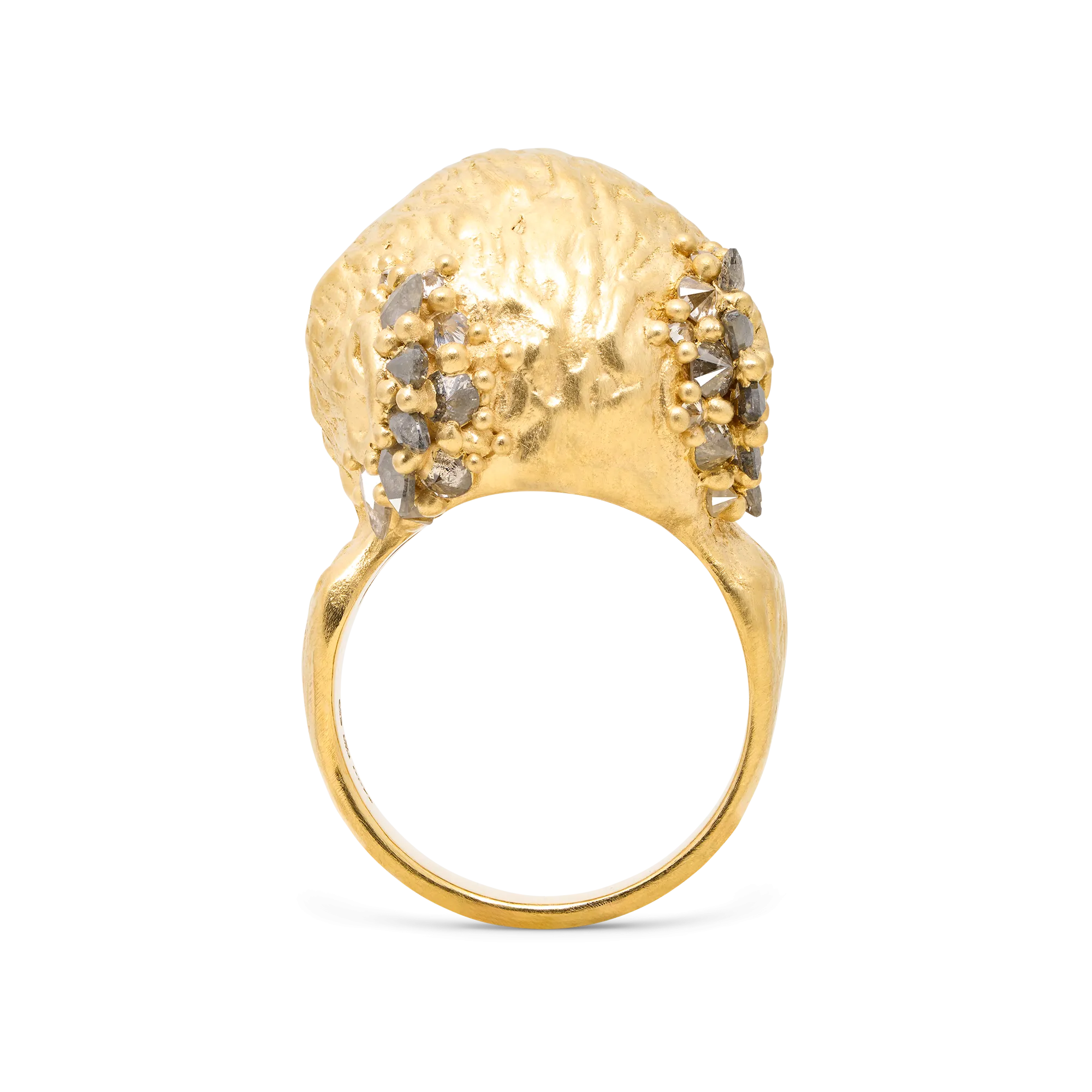 Grey Diamond Zeta Monkey Ring - Size 5 - 11756