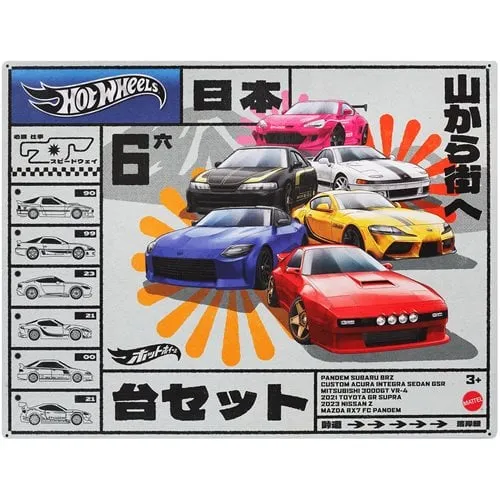 Hot Wheels Streets of Japan Car Culture - JDM (6 Car Multi-Pack)