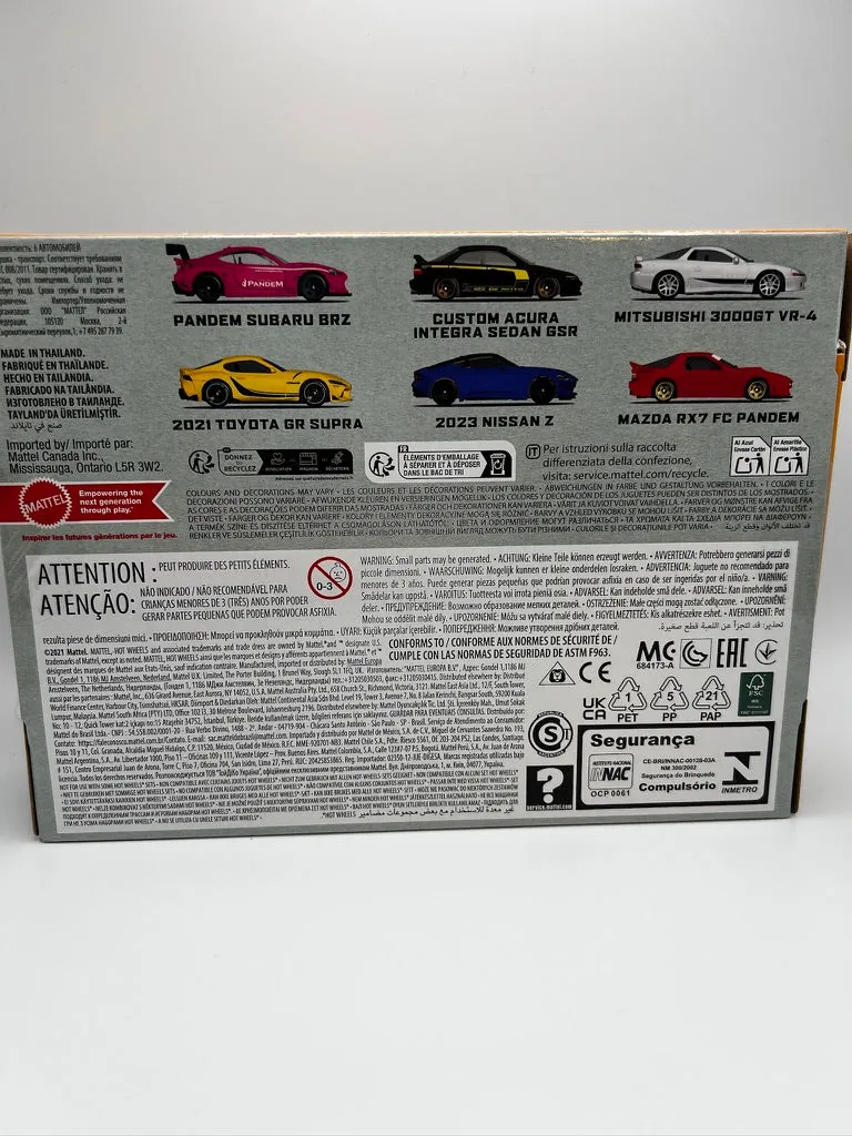Hot Wheels Streets of Japan Car Culture - JDM (6 Car Multi-Pack)