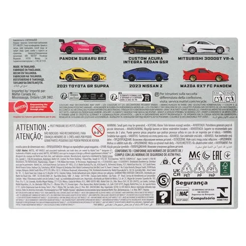 Hot Wheels Streets of Japan Car Culture - JDM (6 Car Multi-Pack)