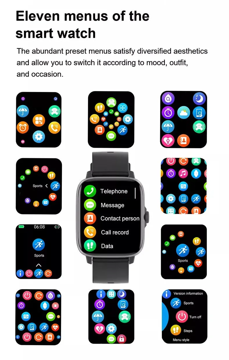 iS102 Smart Watch | Bluetooth Calling & Text