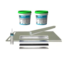 Laticrete Hydro Ban Linear Drain Shower Kit - 34" x 66"