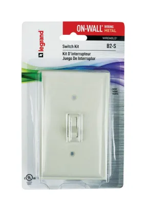 Legrand Rectangle Plastic 1 gang Switch Kit Ivory