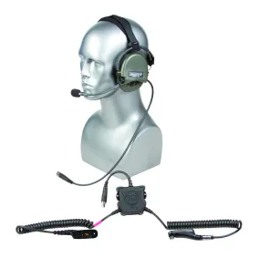 LIBERATOR® III LITE Secure Dual-Comm Tactical Headset with Integrated Digital Hearing Protection
