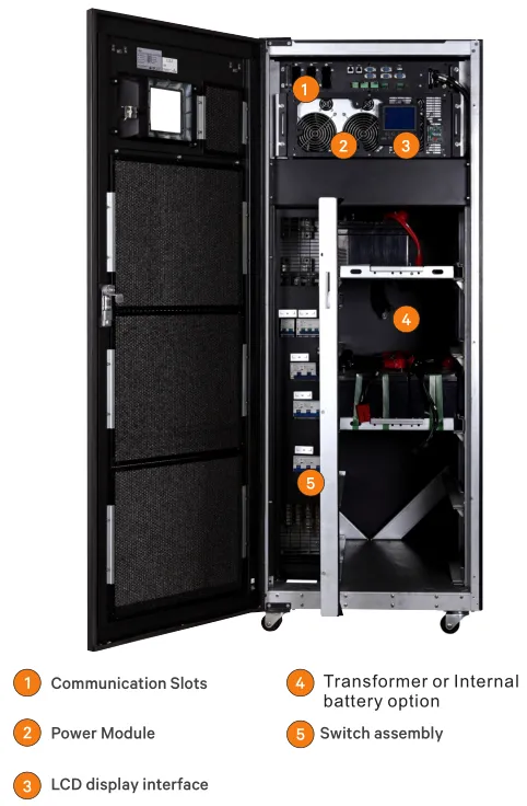 Liebert NXC 60KVA/54KW 400V 3 Phase w/1 Battery string EMER60KVA