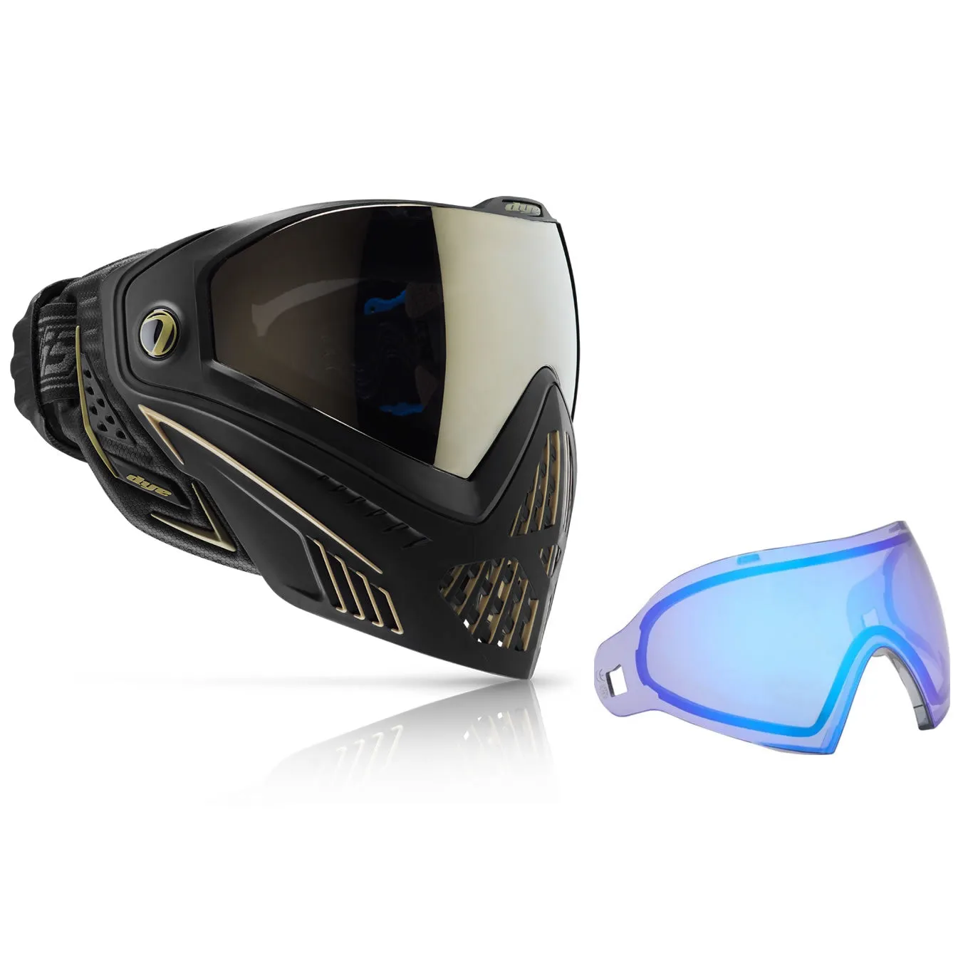 Mask / Lens Combo - Dye I5 2.0 Onyx/Gold W/Additional Thermal Lens