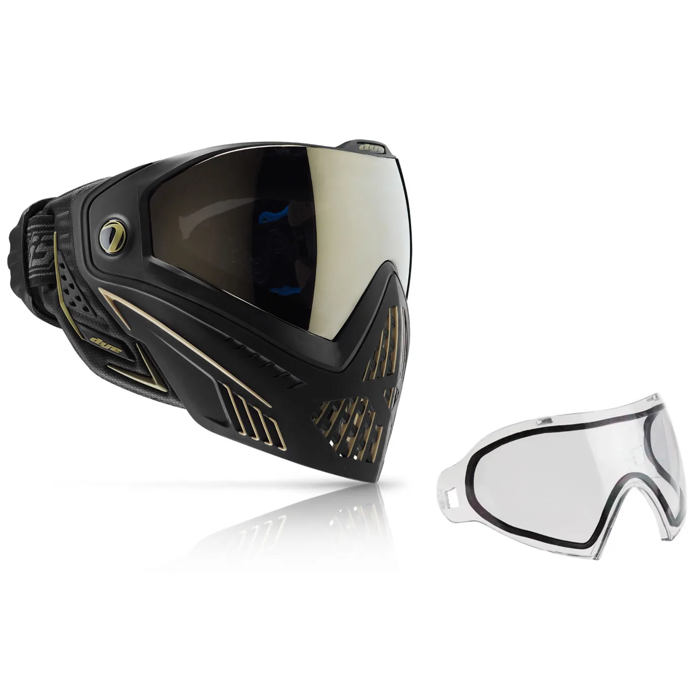 Mask / Lens Combo - Dye I5 2.0 Onyx/Gold W/Additional Thermal Lens