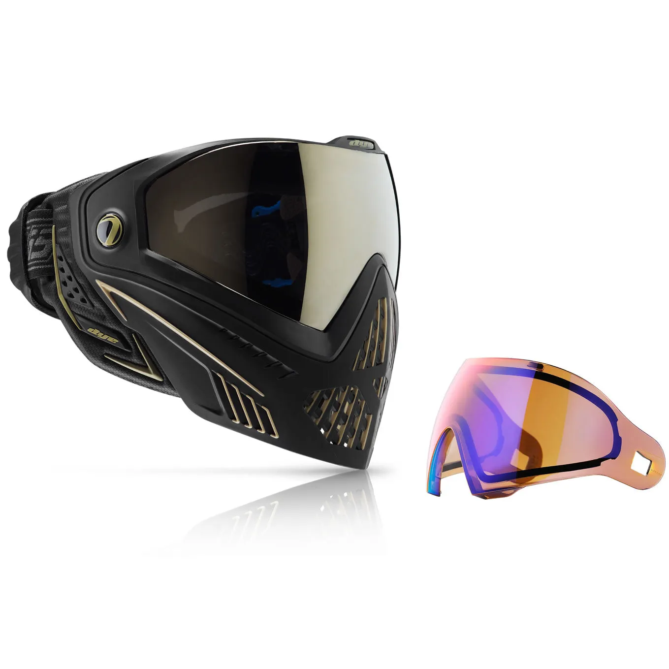 Mask / Lens Combo - Dye I5 2.0 Onyx/Gold W/Additional Thermal Lens