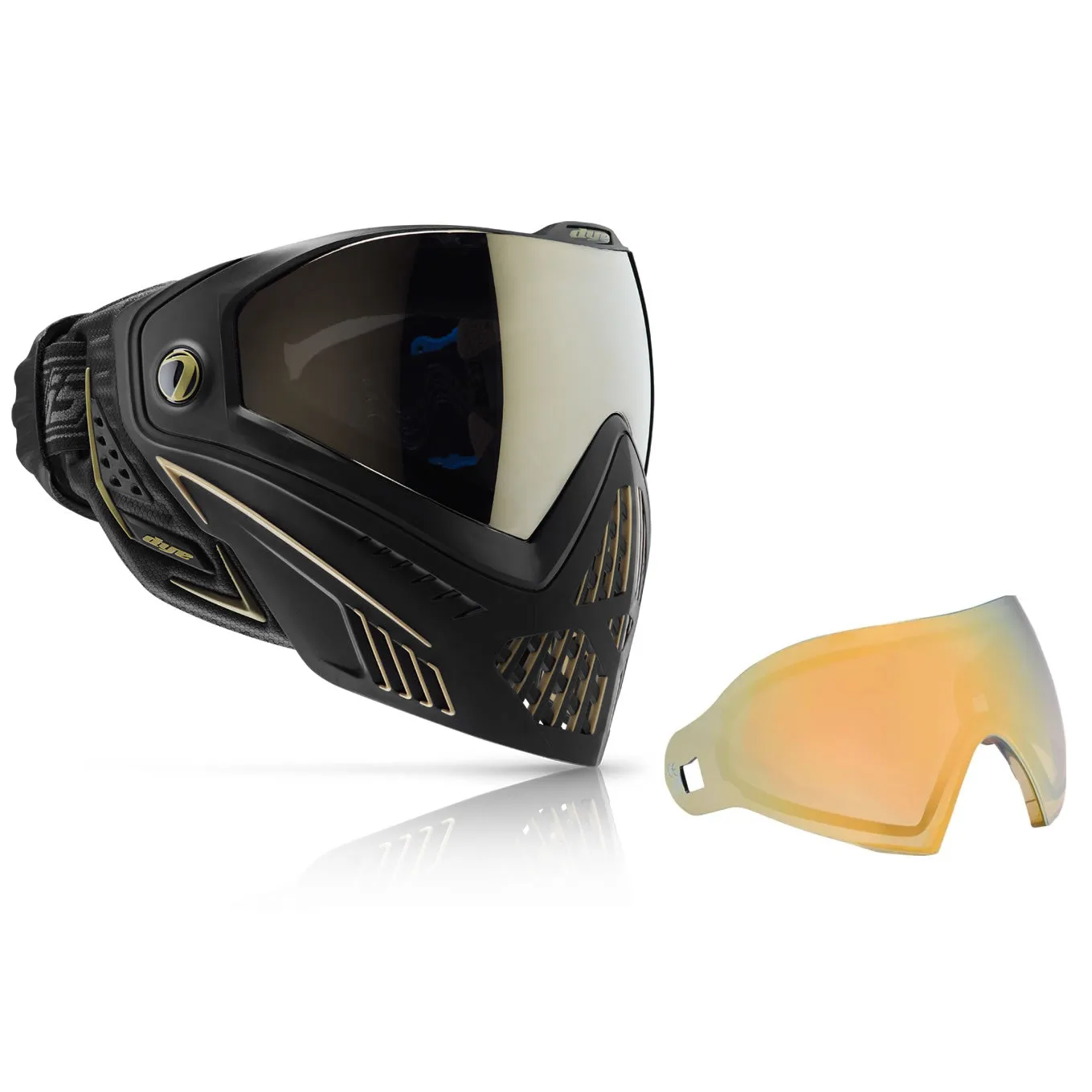 Mask / Lens Combo - Dye I5 2.0 Onyx/Gold W/Additional Thermal Lens