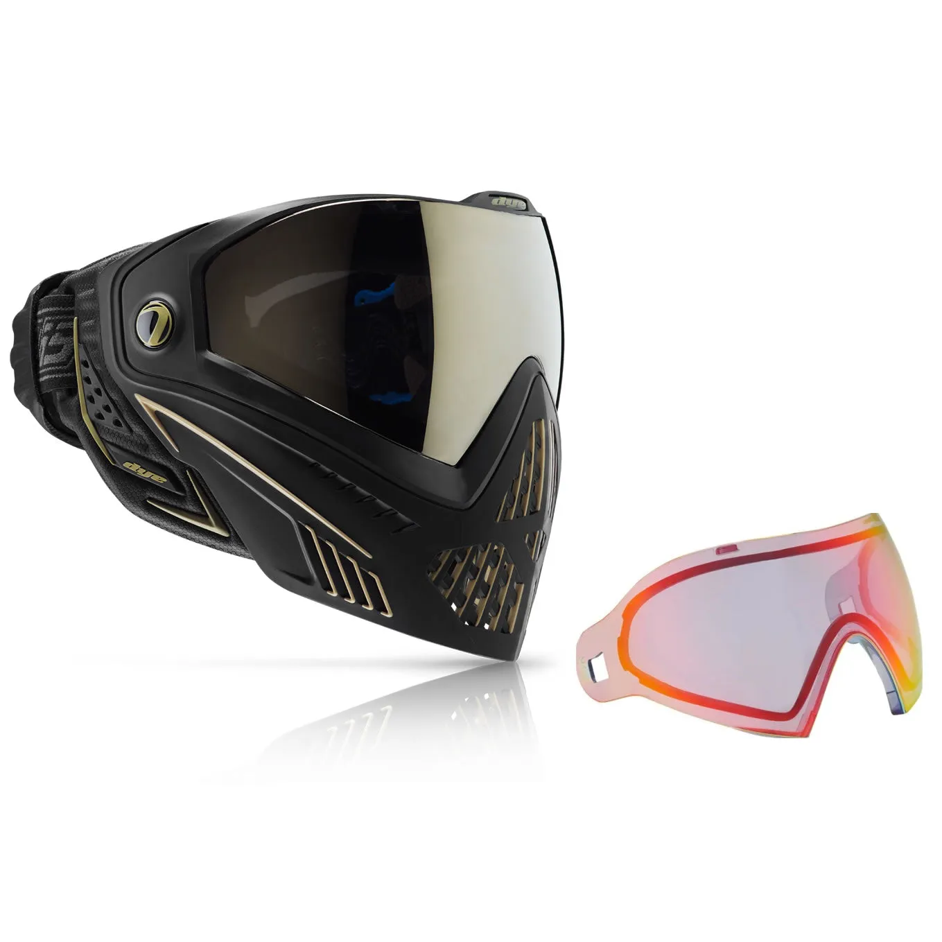 Mask / Lens Combo - Dye I5 2.0 Onyx/Gold W/Additional Thermal Lens