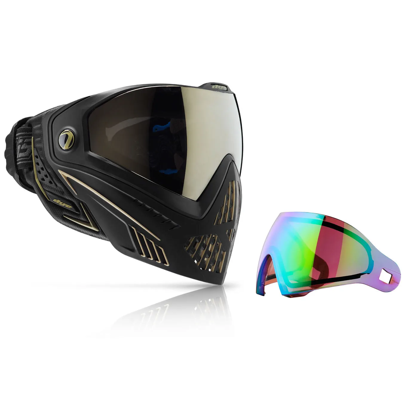 Mask / Lens Combo - Dye I5 2.0 Onyx/Gold W/Additional Thermal Lens