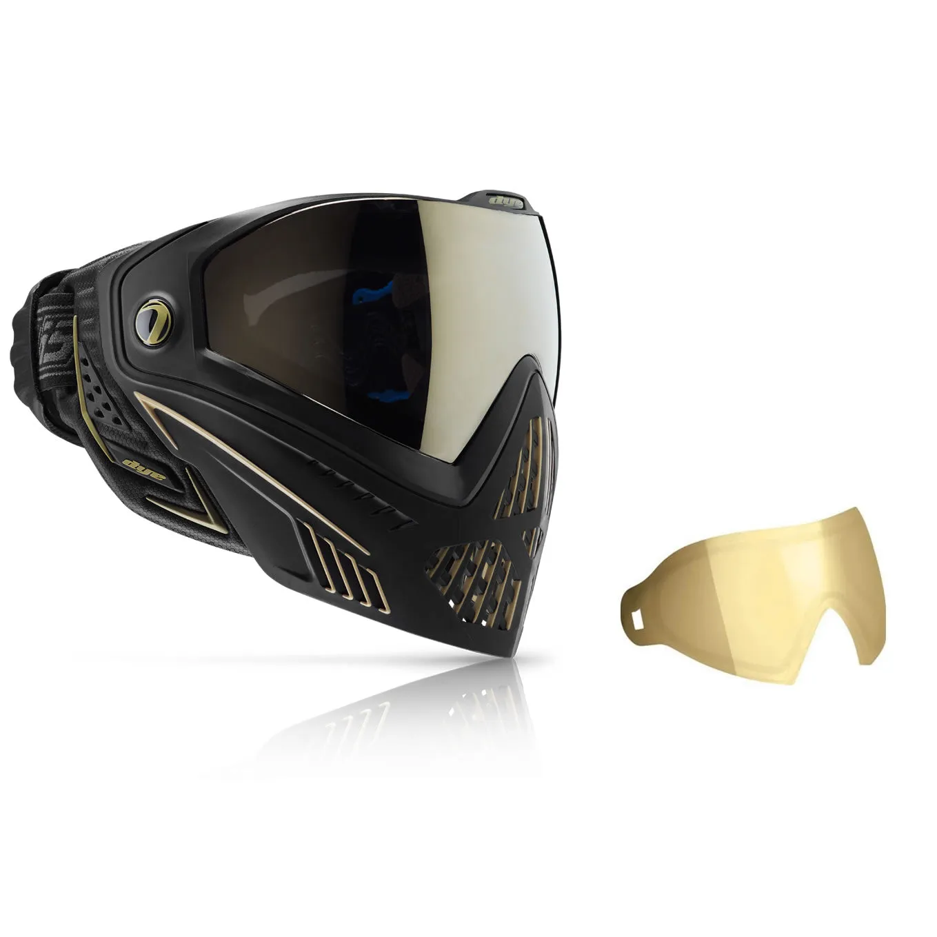 Mask / Lens Combo - Dye I5 2.0 Onyx/Gold W/Additional Thermal Lens