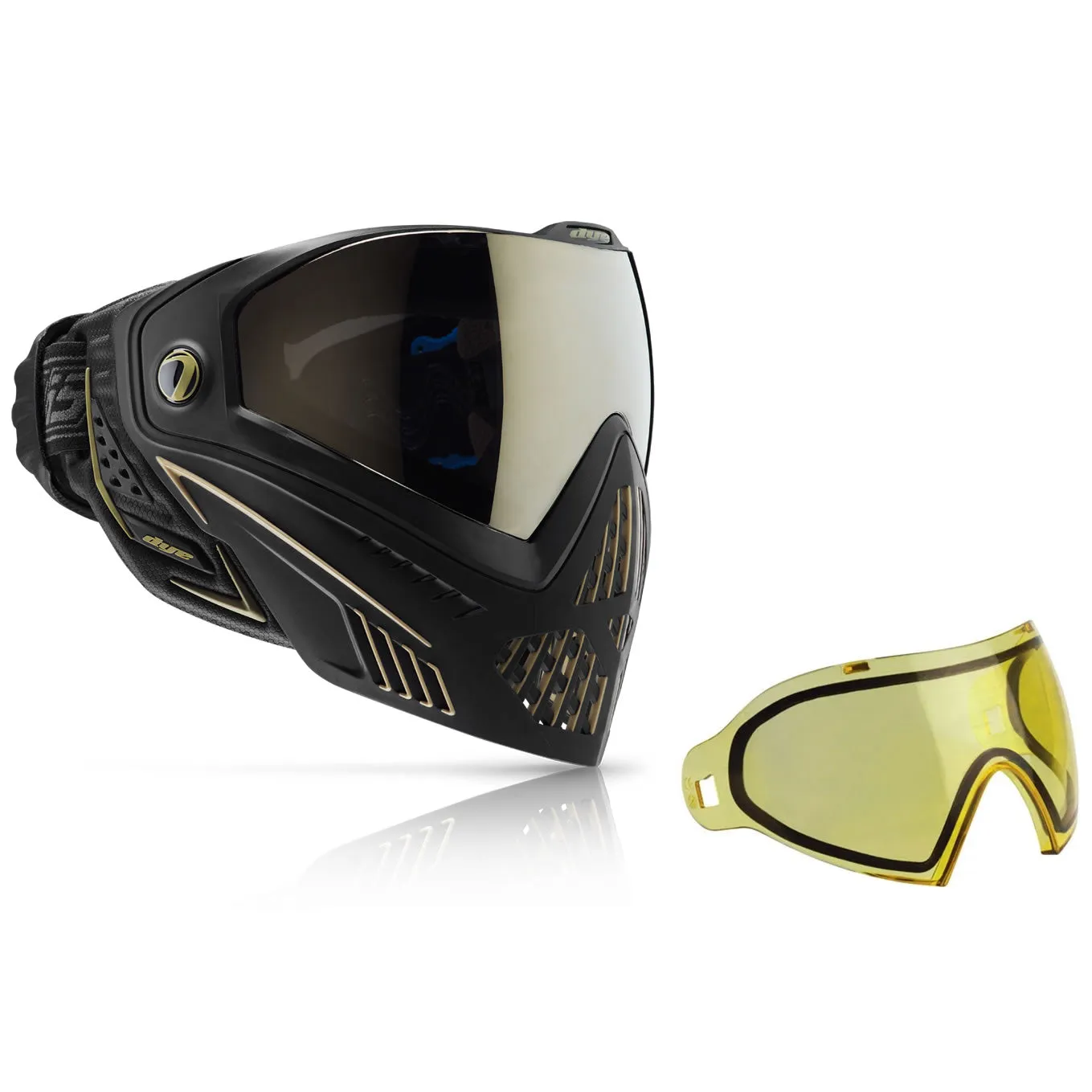 Mask / Lens Combo - Dye I5 2.0 Onyx/Gold W/Additional Thermal Lens