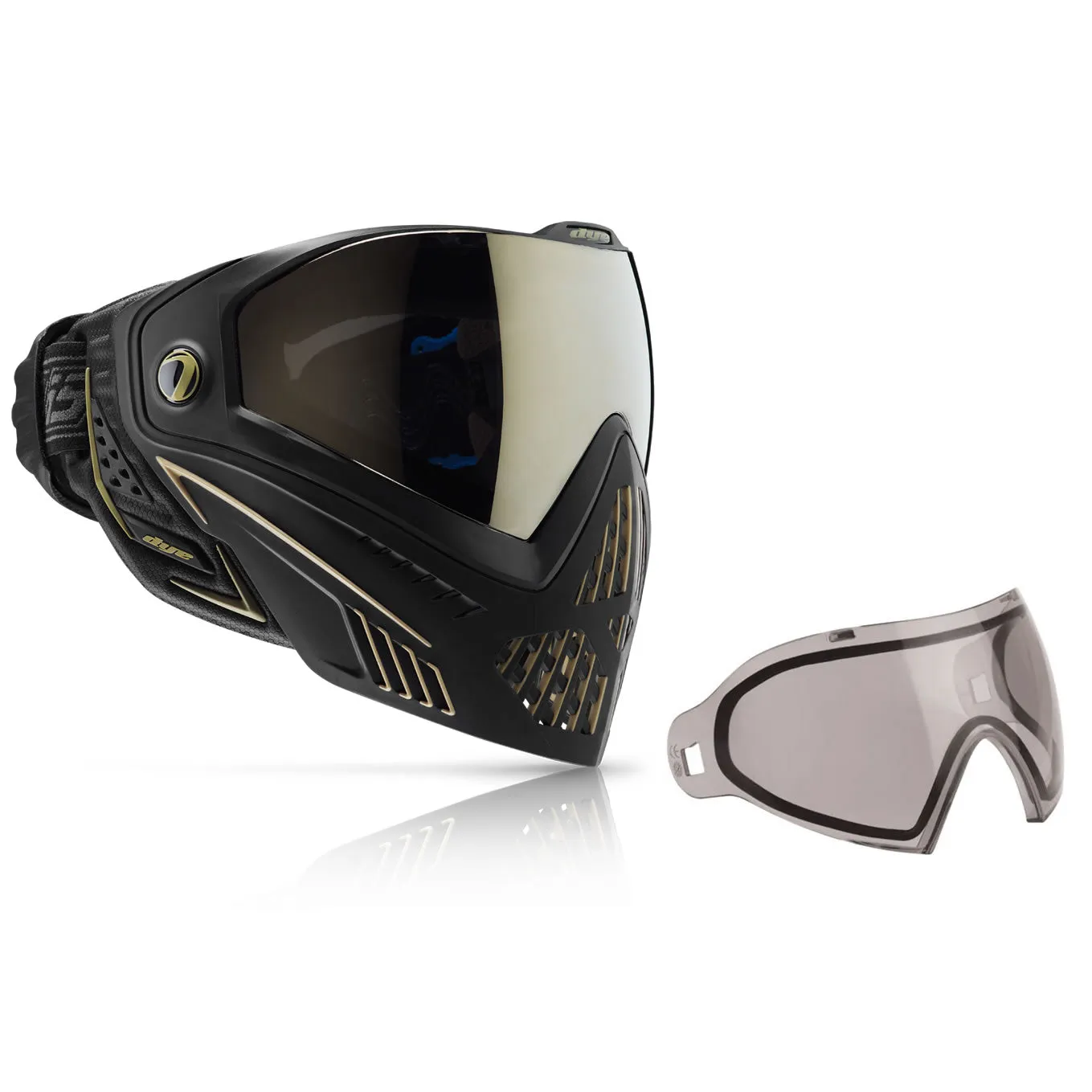Mask / Lens Combo - Dye I5 2.0 Onyx/Gold W/Additional Thermal Lens